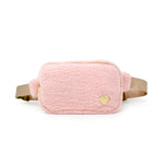 Heart Sherpa Fuzzy Belt Bag