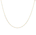 Aqua Sweet Dots Sterling Silver Necklace