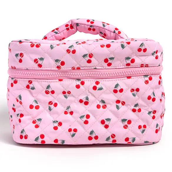 Pink Cherries Cosmetic Bag