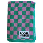 Kelly/Bubble Gum Plush Beach Towel