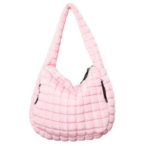 Light Pink Oversized Puffer Tote Bag