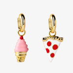 Pizza & Ice Cream Hoop Earrings