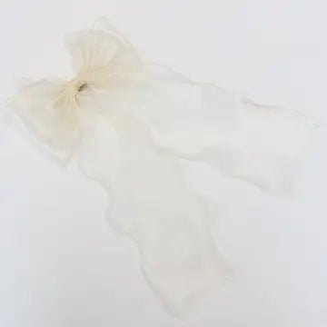 Oversized Sheer Hair Bow