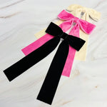 Simply Velvet Bow Hair Clip Set of 3