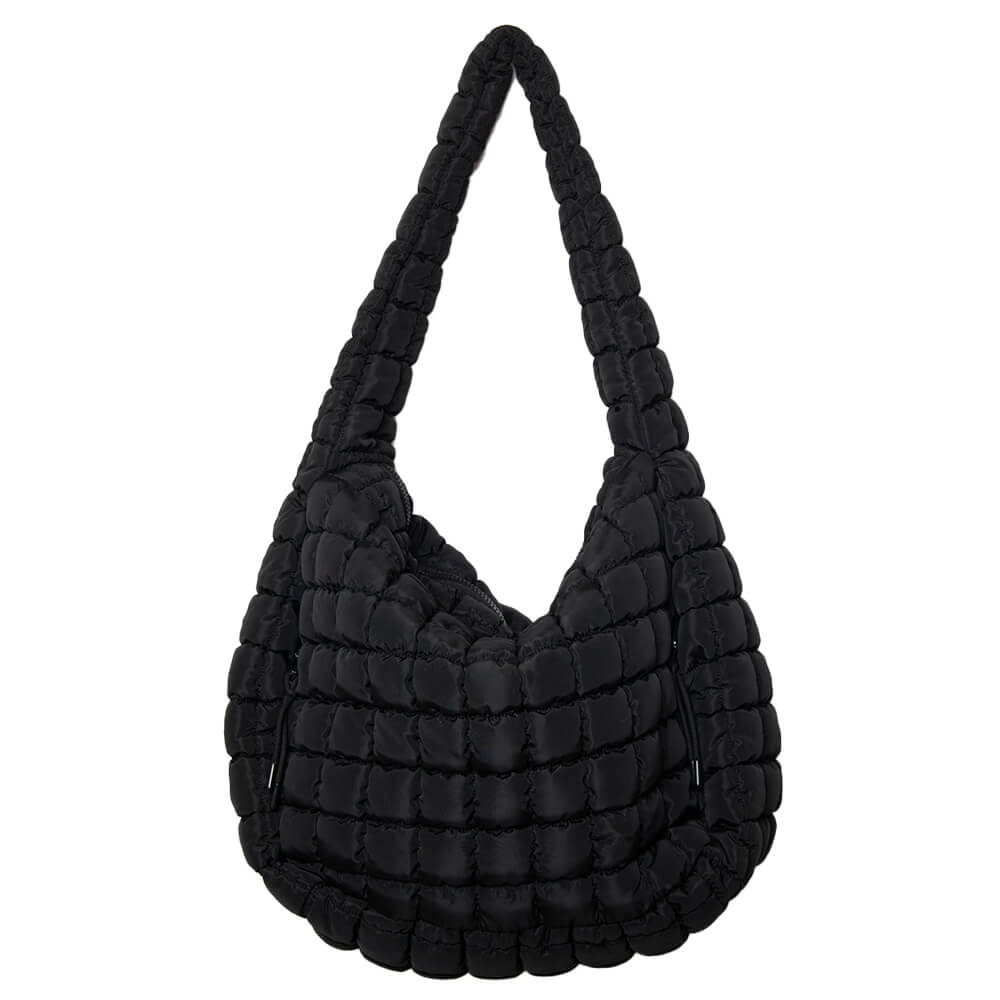 Black Oversized Puffer Tote Bag