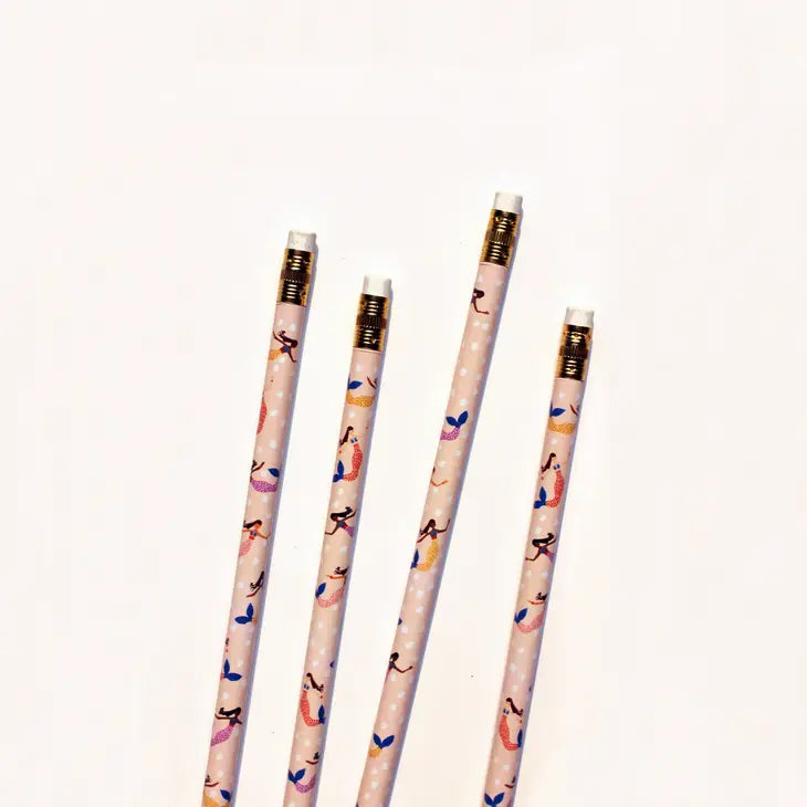 Mermaids Pencils Set of 4