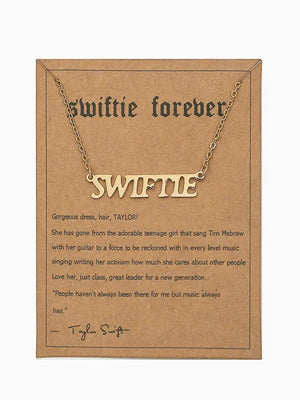 Swiftie Stainless Steel Letter Necklace