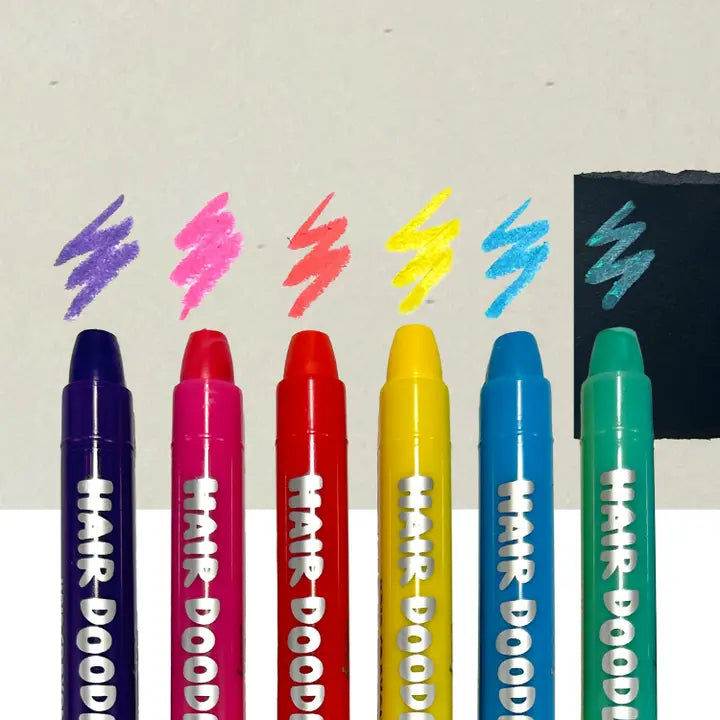 Hair Doodlers Hair Crayons Set of 6