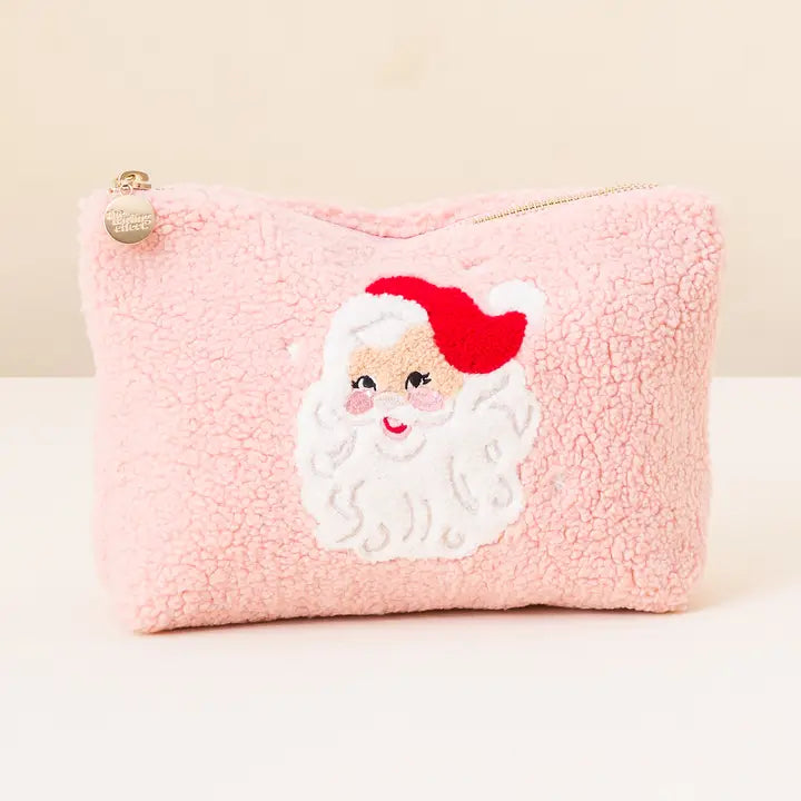 Santa Teddy Pouch
