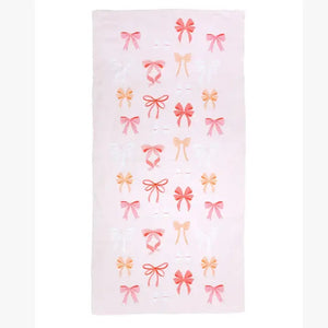 Pink Ribbon Bow Pool Towel