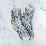 Denim Winter Forest Socks