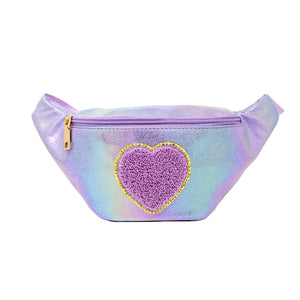 Shiny Heart Sling Bag