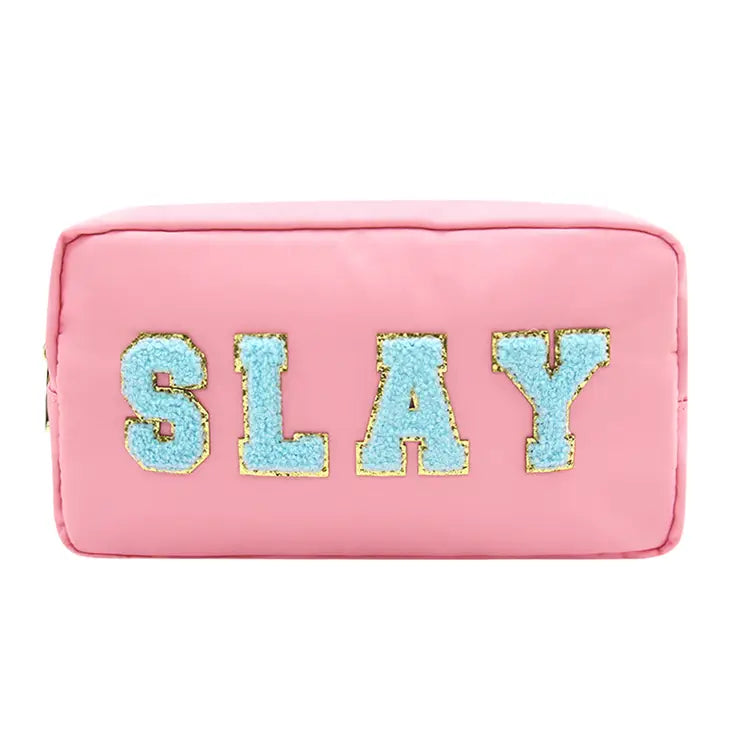 SLAY Light Pink Cosmetic Bag