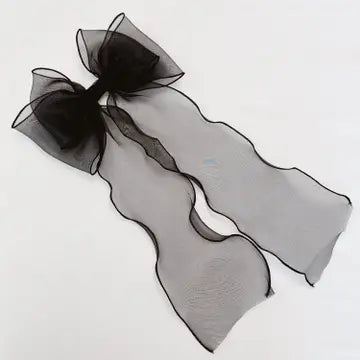 Oversized Sheer Hair Bow
