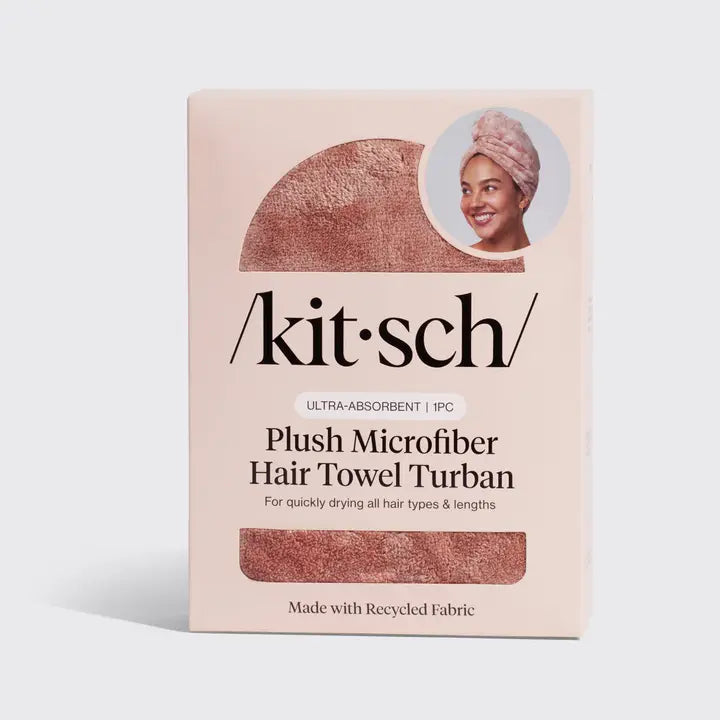 Plush Microfiber Hair Towel Turban