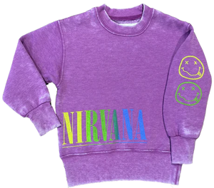 Nirvana Nevermind Plum Crewneck