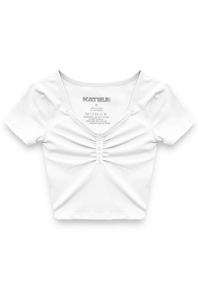 Katie J Baby White Keely Top