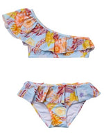 Boho Tropical Frill One Shoulder Bikini