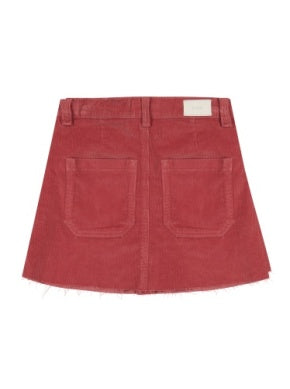 Deep Blush Corduroy Jenny Mini Skirt