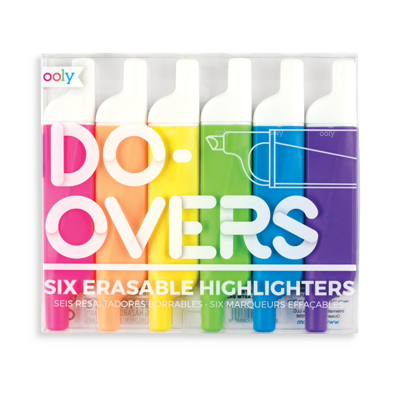 Do-Overs Erasable Highlighters-Set of 6