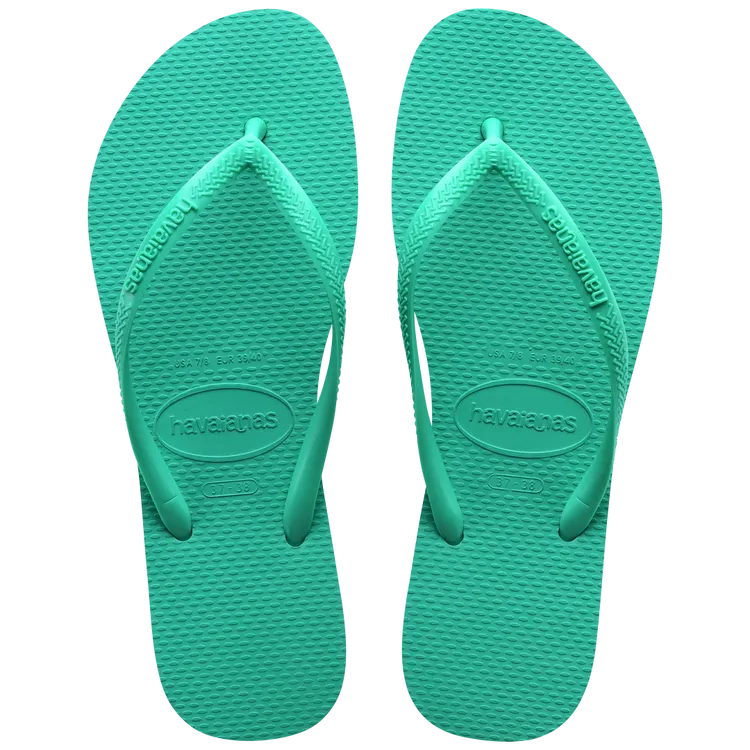 Virtual Green Havianas Slim Flip Flops