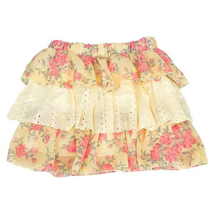 Yellow Rose Chiffon Skirt