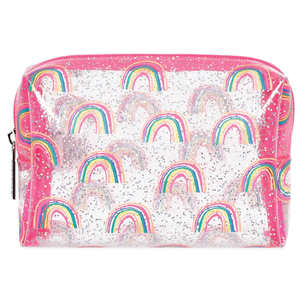 Sparkling Rainbow Clear Cosmetic Bag