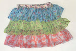 Multi-Floral Tiered Ruffle Skirt