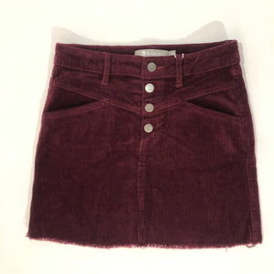 Tractr Yoke Corduroy Skirt