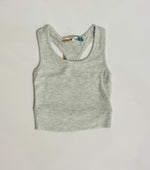 Oatmeal Heathered Hacci Racerback top