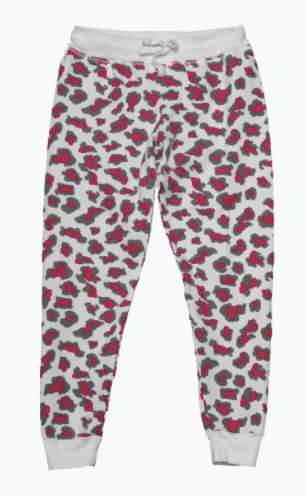 Pink & Grey Leopard Joggers