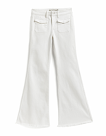 Tractr White Front Pocket Flare