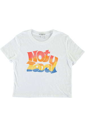 Not Today Rainbow Youth Crop Tee