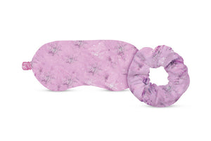 Whimsical Snowflake Eye Mask & Scrunchie Set