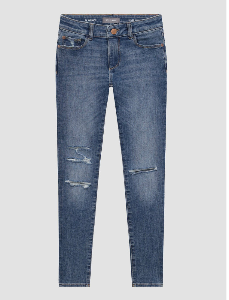 DL Chloe Skinny "Nebulous Distressed" Jeans