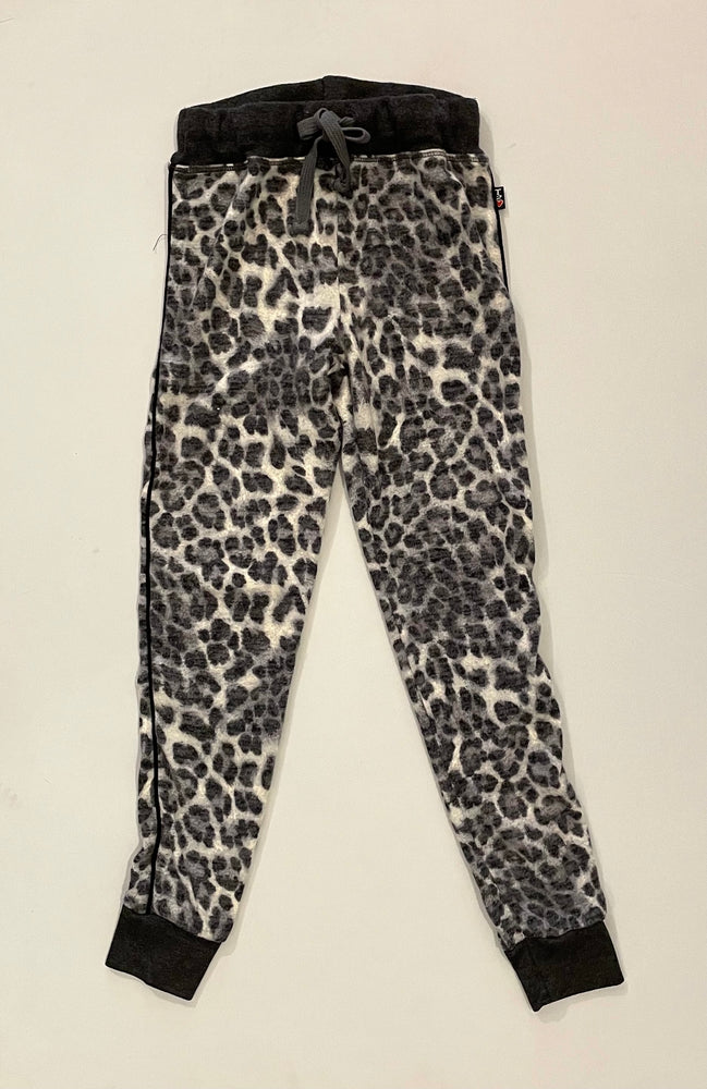 Grey Leopard Sweatpants