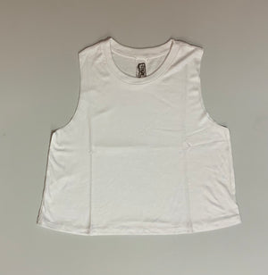 Ribbed Solid Sleeveless Tank