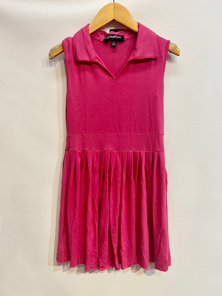 Pink Pleated Dress