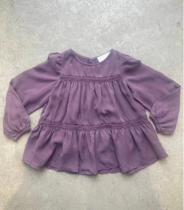 Chloe Tiered Smocked long sleeve Top