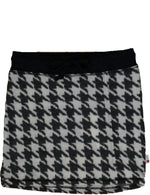 Black & White Houndstooth Skirt