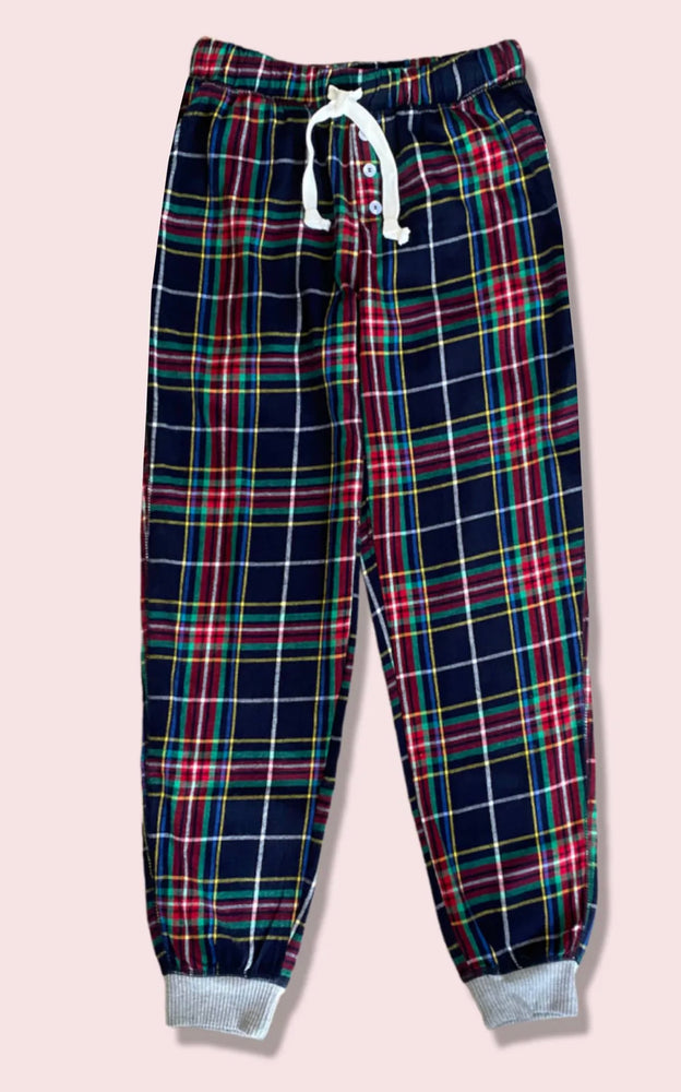 Bree Multi-Color Plaid Flannel Pant