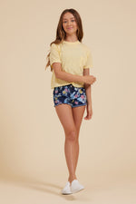 Butter Yellow Cropped Pocket Tee