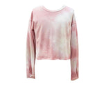 Pink & Taupe Tie Dye Top