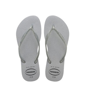 Ice Grey Gloss Flip Flops