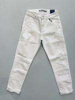 Tractr White Hi-Rise Slim Straight Jeans