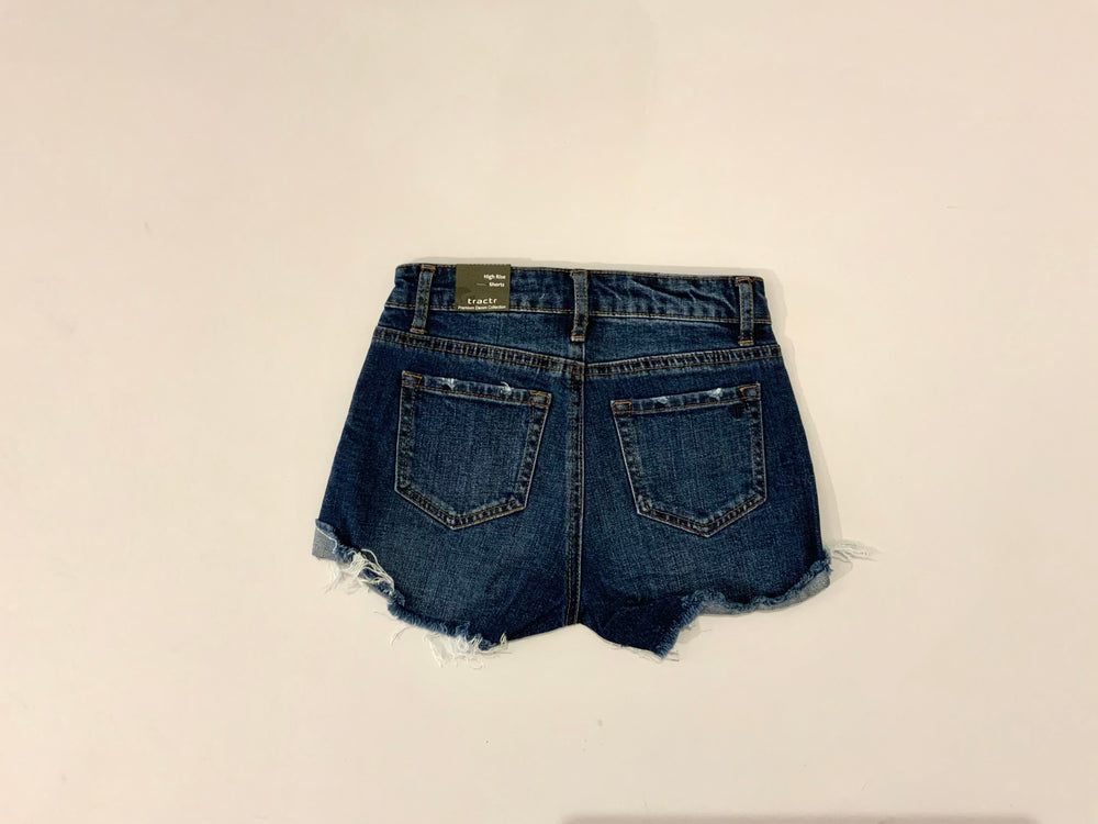 Tractr High Rise Denim Shorts