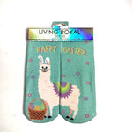 Easter Llama Ankle Socks