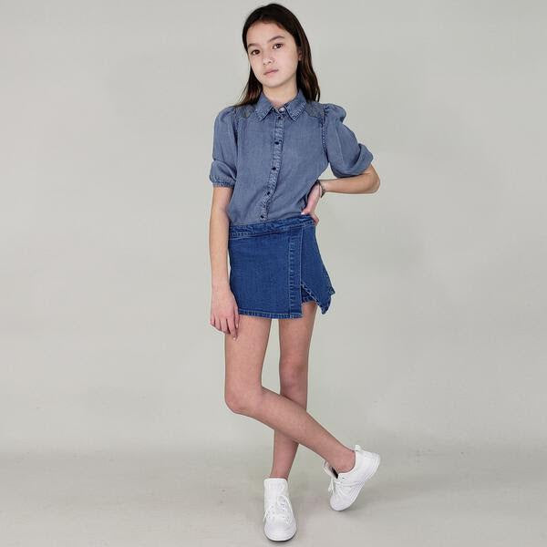 Tractr Denim Skort